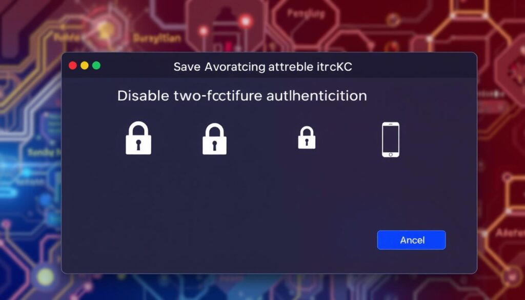disable two-factor authentication